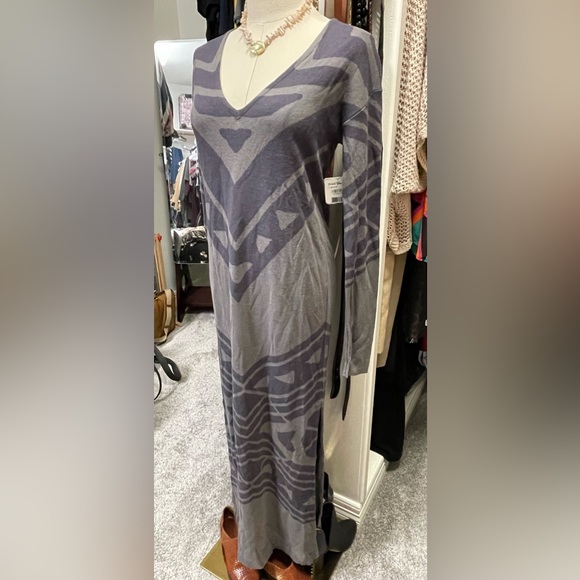 Free People bauhaus swit maxi side slit sweater dress size XS NWT - Picture 8 of 13